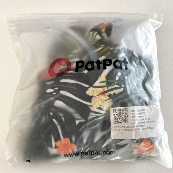 (A4) Pat Pat palm leaf one piece swimsuit, Size small, NWT - Picture 9 of 11